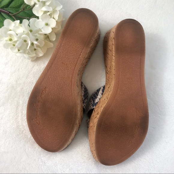 Sam Edelman Snakeskin Wedges - Picture 6 of 6